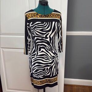 Joseph Ribkoff Animal Print Dress Women’s Size 10